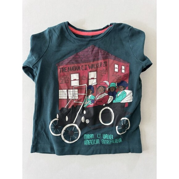 Piccolina Kids Trailblazer Madam CJ Walker Long Sleeve T-Shirt 2T - Picture 5 of 8